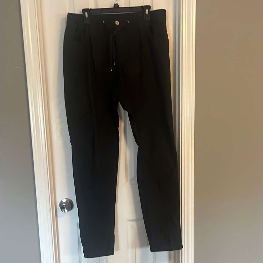 XXL BYLT pull-on pants in charcoal gray